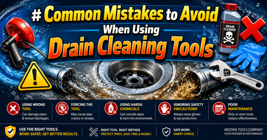 Common Mistakes to Avoid When Using Drain Cleaning Tools