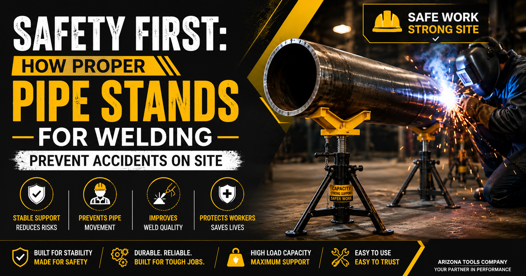 Safety First: How Proper Pipe Stands for Welding Prevent Accidents on Site
