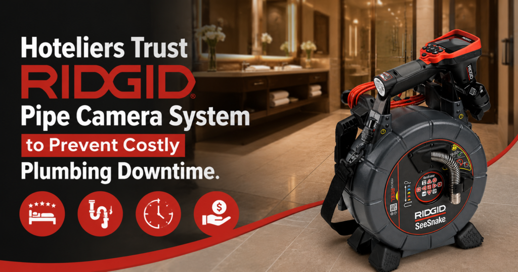 Hoteliers Trust RIDGID Pipe Cameras to Prevent Costly Plumbing Downtime.